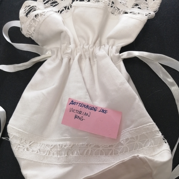 Battenburg Vintage Lace Victorian Bag - Picture 3 of 9